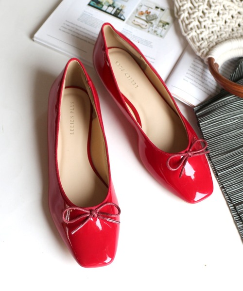 リボンスクエアトゥフラットパンプス バレエシューズ バレエシューズ Amiami アミアミ のファッション通販 Zozotown