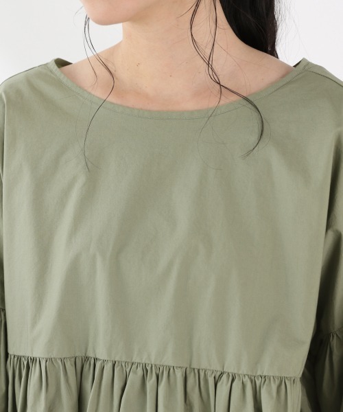 LOWRYS FARM（ローリーズファーム）の「ギャザーブラウスＬＳ　893661（シャツ/ブラウス・レディース・ブラック/カーキ/オフホワイト・FREE）」の11枚目の写真