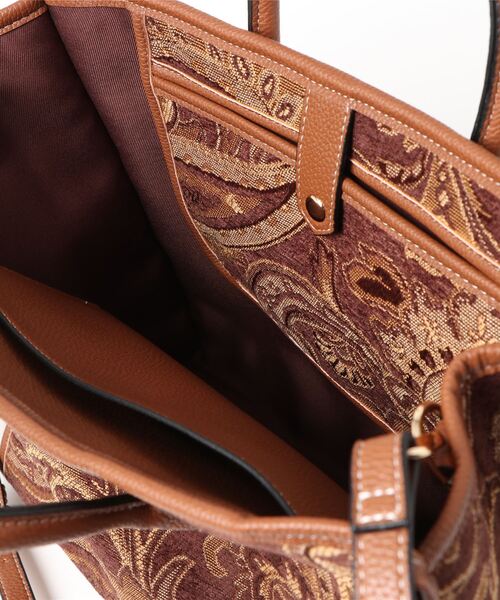 INTERPLANET（インタープラネット）の「ペイズリーＢＡＧ（ショルダーバッグ・レディース・アイボリー/チョコ・フリー）」の6枚目の写真