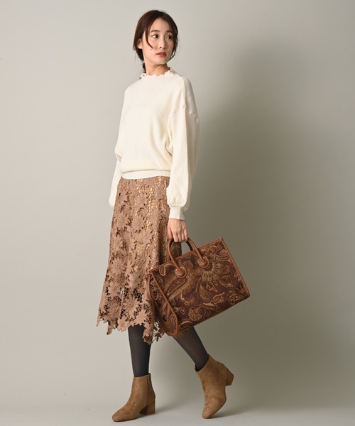 INTERPLANET（インタープラネット）の「ペイズリーＢＡＧ（ショルダーバッグ・レディース・アイボリー/チョコ・フリー）」の7枚目の写真