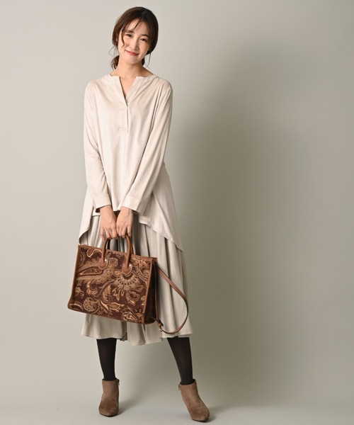 INTERPLANET（インタープラネット）の「ペイズリーＢＡＧ（ショルダーバッグ・レディース・アイボリー/チョコ・フリー）」の14枚目の写真