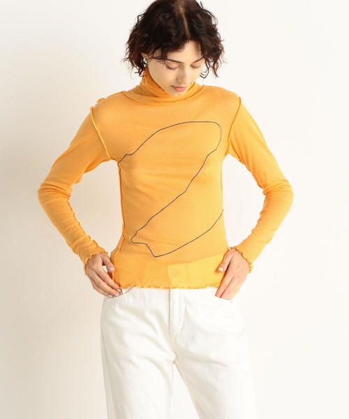 セール】BASE RANGE MITROVICA コットンタートルネックカットソー(T