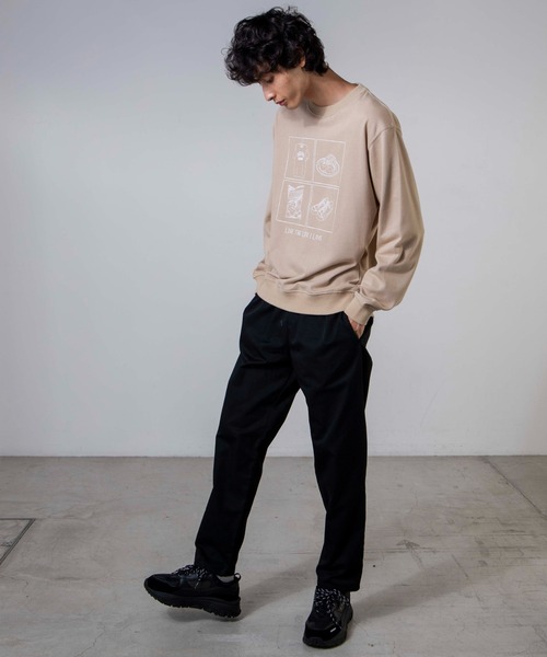 WEGO（ウィゴー）の「WEGO/モチーフプリントプルオーバー（スウェット・メンズ・ホワイト/ベージュ・SMALL/MEDIUM/LARGE）」の20枚目の写真