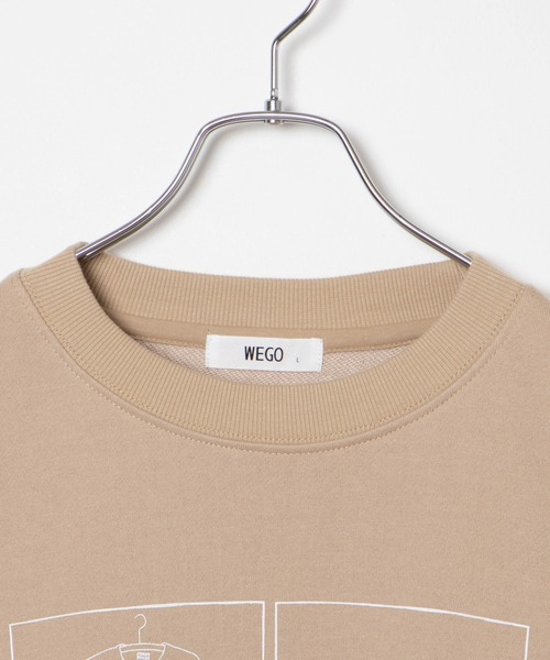 WEGO（ウィゴー）の「WEGO/モチーフプリントプルオーバー（スウェット・メンズ・ホワイト/ベージュ・SMALL/MEDIUM/LARGE）」の11枚目の写真