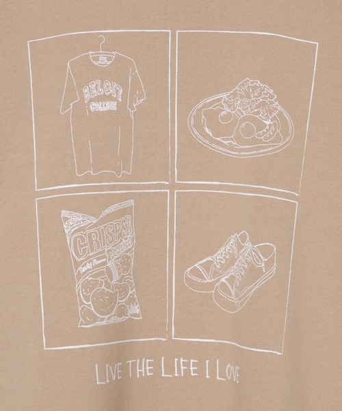 WEGO（ウィゴー）の「WEGO/モチーフプリントプルオーバー（スウェット・メンズ・ホワイト/ベージュ・SMALL/MEDIUM/LARGE）」の16枚目の写真