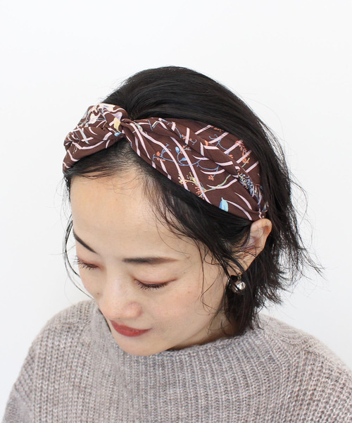 花柄プリントカチューシャ カチューシャ Three Four Time スリーフォータイム のファッション通販 Zozotown