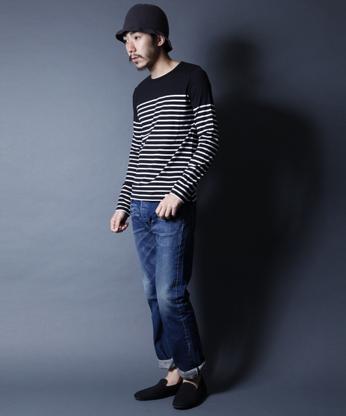 COMMONWARE AMERICAN RAG CIE&Magine（コモンウェアアメリカンラグシーアンド マージン）の「AMERICAN RAG CIE&Magine COMMONWARE 108-AMG-1432-624AMG（Tシャツ/カットソー・メンズ・ホワイト/ブラック・46/48/44）」の16枚目の写真