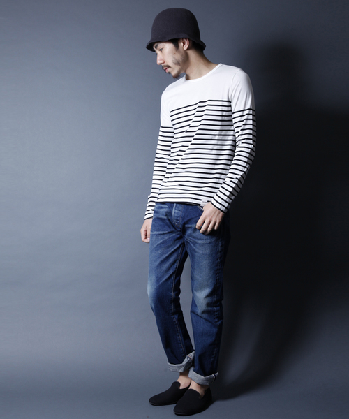 COMMONWARE AMERICAN RAG CIE&Magine（コモンウェアアメリカンラグシーアンド マージン）の「AMERICAN RAG CIE&Magine COMMONWARE 108-AMG-1432-624AMG（Tシャツ/カットソー・メンズ・ホワイト/ブラック・46/48/44）」の15枚目の写真