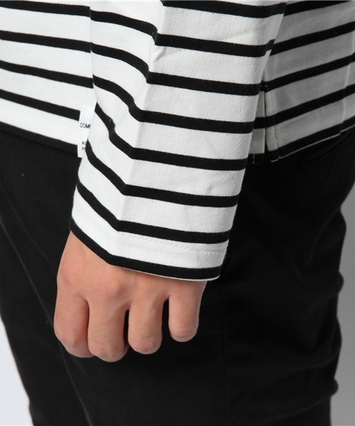 COMMONWARE AMERICAN RAG CIE&Magine（コモンウェアアメリカンラグシーアンド マージン）の「AMERICAN RAG CIE&Magine COMMONWARE 108-AMG-1432-624AMG（Tシャツ/カットソー・メンズ・ホワイト/ブラック・46/48/44）」の9枚目の写真