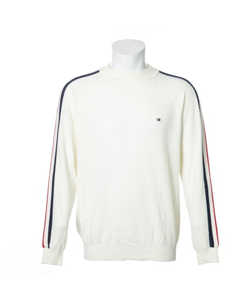 TOMMY HILFIGER GOLF（トミー ヒルフィガー ゴルフ）の「[トミー ヒルフィガー ゴルフ] メンズ TH モックネック ニット（ニット/セーター・メンズ・ネイビー/ボルドー/ホワイト・XL/LL）」の7枚目の写真