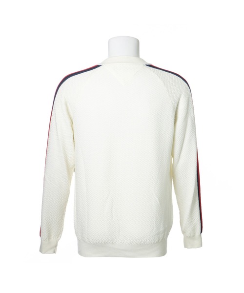 TOMMY HILFIGER GOLF（トミー ヒルフィガー ゴルフ）の「[トミー ヒルフィガー ゴルフ] メンズ TH モックネック ニット（ニット/セーター・メンズ・ネイビー/ボルドー/ホワイト・XL/LL）」の9枚目の写真