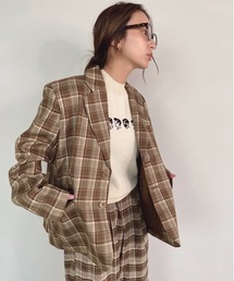 SANSeLF（サンセルフ）の「【SANSeLF】 check jacket cb-3 sanw22（テーラードジャケット）」