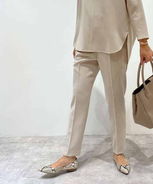 Liesse（リエス）の「タックパンツ（その他パンツ・レディース・ベージュ/パープル/ミント/オフホワイト/ネイビー・S/M/L）」の3枚目の写真