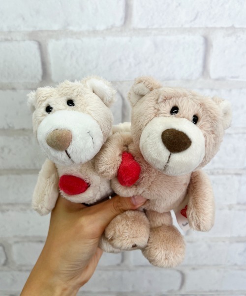 NICI/ラブベア ぬいぐるみ 15cm ブラウン（おもちゃ）｜nici（ニキ）の