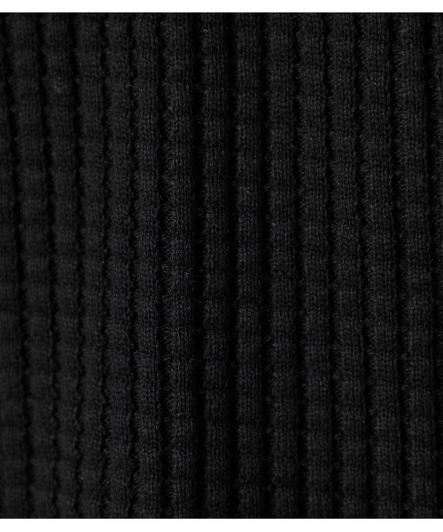 AZUL by moussy(アズールバイマウジー)の「HEAVY WAFFLE TURTLENECK TOPS/ヘビーワッフルタートルネックトップス(Tシャツ/カットソー・メンズ・ホワイト/ブラック/杢グレー・SMALL/MEDIUM/LARGE/X-LARGE)」の12枚目の写真