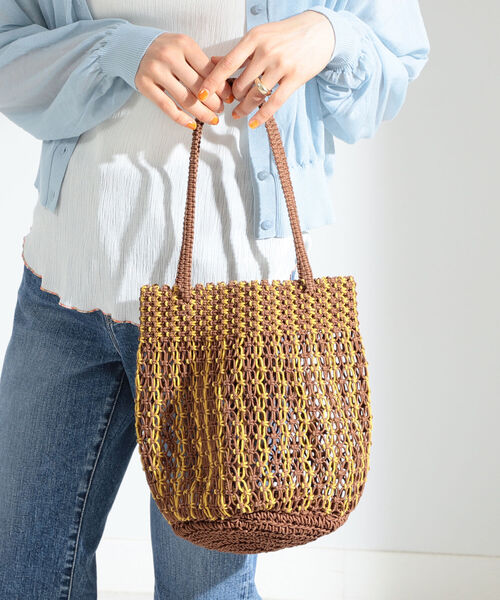 The Bagmati（ザバグマティ）の「BAGMATI / マクラメ編み バッグ（トートバッグ・レディース・その他/ブラック・ONE SIZE）」の15枚目の写真