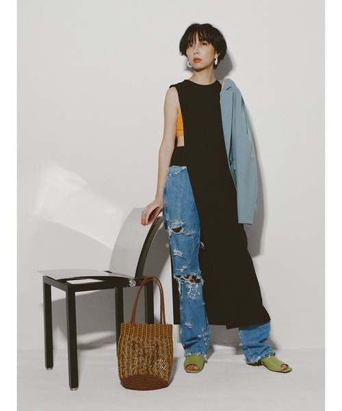 The Bagmati（ザバグマティ）の「BAGMATI / マクラメ編み バッグ（トートバッグ・レディース・その他/ブラック・ONE SIZE）」の8枚目の写真