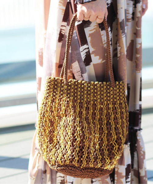 The Bagmati（ザバグマティ）の「BAGMATI / マクラメ編み バッグ（トートバッグ・レディース・その他/ブラック・ONE SIZE）」の21枚目の写真