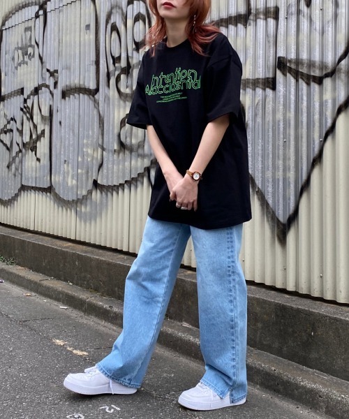 PBLIM(ページボーイリム)の「【PAGEBOYLIM】ハッポウロゴT(Tシャツ/カットソー・レディース・ホワイト/ブラック/パープル・MEDIUM/LARGE)」の19枚目の写真