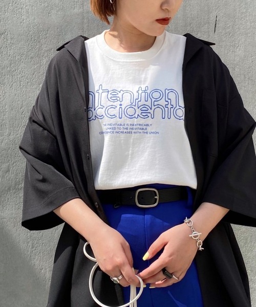 PBLIM(ページボーイリム)の「【PAGEBOYLIM】ハッポウロゴT(Tシャツ/カットソー・レディース・ホワイト/ブラック/パープル・MEDIUM/LARGE)」の21枚目の写真