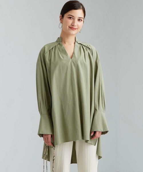 セール Cfc Tavii ショルダー ギャザー ブラウス シャツ ブラウス Green Label Relaxing グリーンレーベルリラクシング のファッション通販 Zozotown