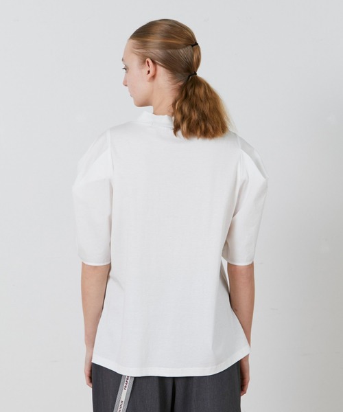 FRAPBOIS（フラボア）の「ホーンスリーブＴ（Tシャツ/カットソー・レディース・ホワイト/ブルー系その他・1）」の4枚目の写真