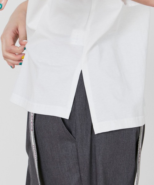 FRAPBOIS（フラボア）の「ホーンスリーブＴ（Tシャツ/カットソー・レディース・ホワイト/ブルー系その他・1）」の8枚目の写真