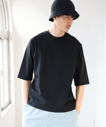 B:MING by BEAMS | B:MING by BEAMS / バイオウォッシュ ナローネック 5分袖Tシャツ(Tシャツ/カットソー)