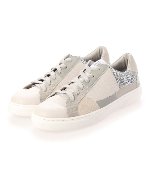 Lucida（ルシーダ）の「【Peacock】♯パッチワークスニーカー（スニーカー・レディース・ホワイト/ブラック/ベージュ/グレー・38/39/35/36/37）」の11枚目の写真