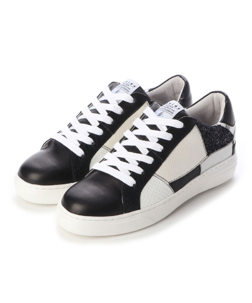 Lucida（ルシーダ）の「【Peacock】♯パッチワークスニーカー（スニーカー・レディース・ホワイト/ブラック/ベージュ/グレー・38/39/35/36/37）」の13枚目の写真