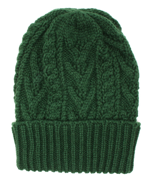 WEGO（ウィゴー）の「WEGO/アランニットキャップ（ニットキャップ/ビーニー・メンズ・ホワイト/ブラック/グリーン/ブルー・FREE）」の3枚目の写真