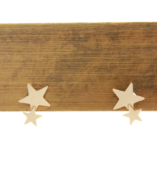 Ray BEAMS(レイビームス)の「Ray BEAMS / K10 スター イヤリング(イヤリング・レディース・その他1・ONE SIZE)」の1枚目の写真