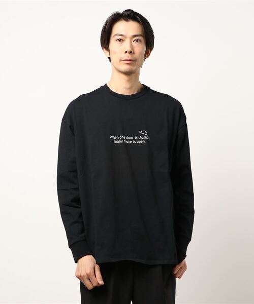おしゃれスタ(オシャレスタ)の「ビッグシルエットバックプリントクルーネック長袖Tシャツ(IR) オーバーサイズ メンズ レディース(Tシャツ/カットソー・メンズ・ホワイト/ブラック/グレイッシュベージュ・M/L/XL)」の18枚目の写真