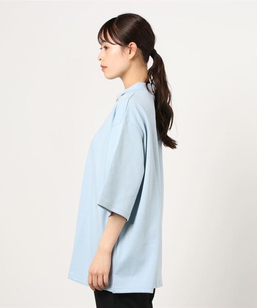 LEGENDA（レジェンダ）の「W Face Mock Neck Tops ＊（その他トップス・レディース・アイボリー/ブラック/グレイッシュブルー・FREE）」の10枚目の写真