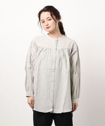 Samansa Mos2 | ギンガムティアードチュニック(シャツ/ブラウス)