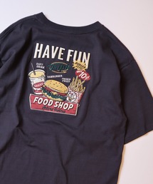 POWER TO THE PEOPLE（パワートゥーザピープル）の「【POWER TO THE PEOPLE】刺繍デザインプリント半袖Tシャツ（Tシャツ/カットソー・メンズ）」