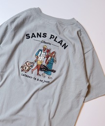【POWER TO THE PEOPLE】刺繍デザインプリント半袖Tシャツ