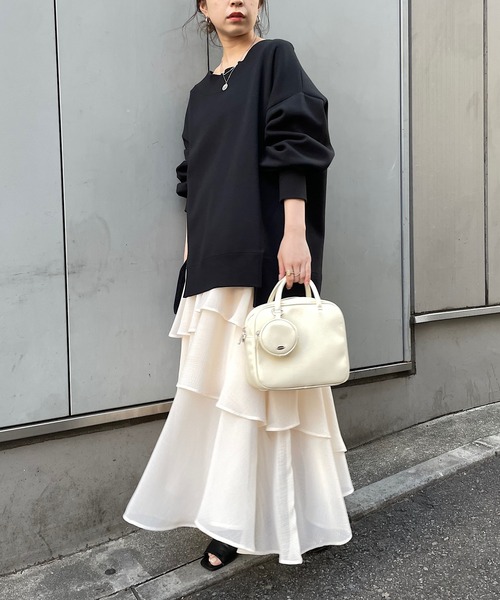 Chico（チコ）の「【新色追加】ポーチ付きレザースクエアバック（ショルダーバッグ・レディース・ブラック/アイボリー/シルバー/ピンク/ブラウン・FREE）」の7枚目の写真