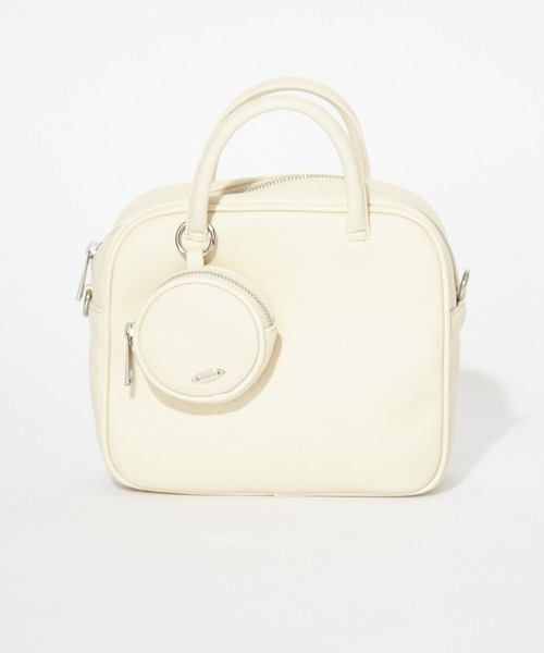 Chico（チコ）の「【新色追加】ポーチ付きレザースクエアバック（ショルダーバッグ・レディース・ブラック/アイボリー/シルバー/ピンク/ブラウン・FREE）」の13枚目の写真