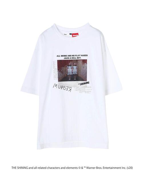 koe（コエ）の「The Shining Tshirts＊（Tシャツ/カットソー・レディース・チャコールグレー/ホワイト・M/L）」の4枚目の写真