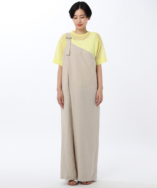 定価42900円　　新品未使用　リネン　ワンショルダーサロペット UNTITLED（アンタイトル）の「◇TTワッシャーリネン ワンショルダー