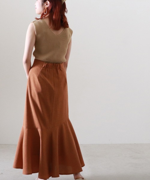 Cheek（チーク）の「２ＷＡＹニットリブタンク（タンクトップ・レディース・アイボリー/グレイッシュブルー/キャメル/オレンジ・MEDIUM）」の21枚目の写真