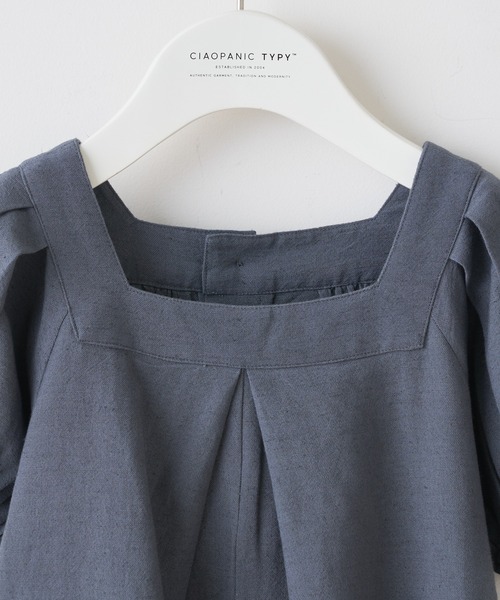 CIAOPANIC TYPY（チャオパニックティピー）の「【KIDS】【india】袖ボリューム オールインワン（サロペット/オーバーオール・キッズ・ブルー/チャコールグレー/オリーブ・LARGE/XX-LARGE/SMALL/X-LARGE/MEDIUM）」の14枚目の写真