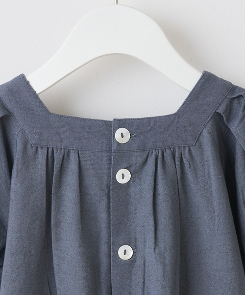 CIAOPANIC TYPY（チャオパニックティピー）の「【KIDS】【india】袖ボリューム オールインワン（サロペット/オーバーオール・キッズ・ブルー/チャコールグレー/オリーブ・LARGE/XX-LARGE/SMALL/X-LARGE/MEDIUM）」の17枚目の写真