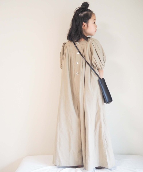 CIAOPANIC TYPY（チャオパニックティピー）の「【KIDS】【india】袖ボリューム オールインワン（サロペット/オーバーオール・キッズ・ブルー/チャコールグレー/オリーブ・LARGE/XX-LARGE/SMALL/X-LARGE/MEDIUM）」の9枚目の写真