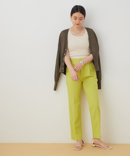 ADAM ET ROPE'(アダムエロペ)の「【アウトレット店舗・WEB限定】スクエアネックストレッチリブタンク(タンクトップ・レディース・チャコールグレー/ブラウン/ミント/キナリ・FREE)」の17枚目の写真