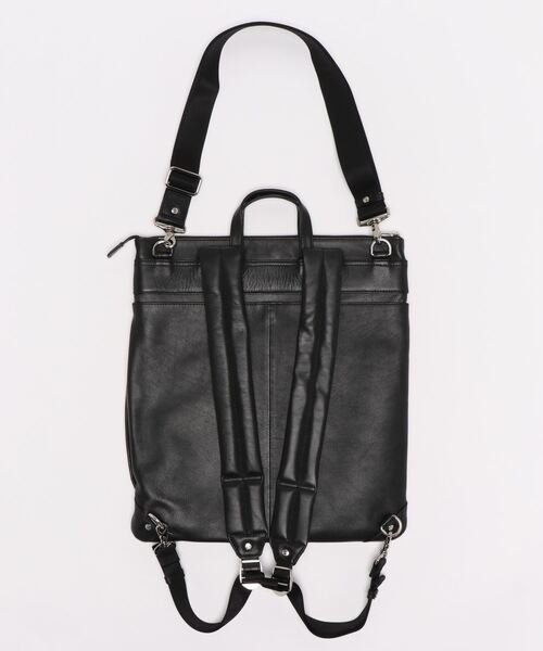 SEEKER（シーカー）の「【FIT】WATERPROOFレザー 3WAYヘルメットバッグ SKB-021FT2（バックパック/リュック・メンズ・ブラック/ネイビー/グレイッシュベージュ・FREE）」の16枚目の写真