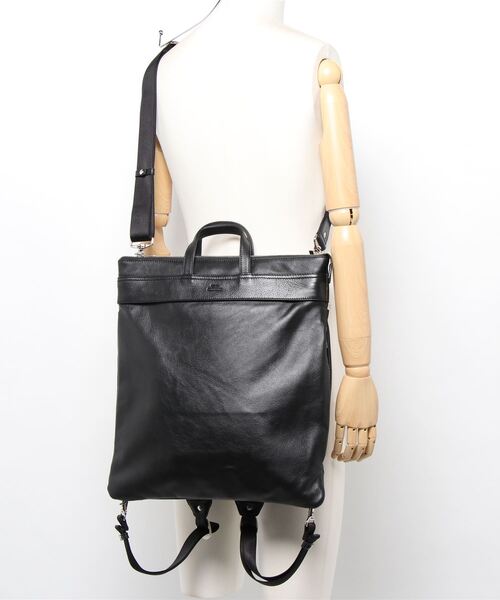 SEEKER（シーカー）の「【FIT】WATERPROOFレザー 3WAYヘルメットバッグ SKB-021FT2（バックパック/リュック・メンズ・ブラック/ネイビー/グレイッシュベージュ・FREE）」の14枚目の写真