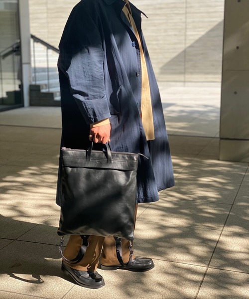 SEEKER（シーカー）の「【FIT】WATERPROOFレザー 3WAYヘルメットバッグ SKB-021FT2（バックパック/リュック・メンズ・ブラック/ネイビー/グレイッシュベージュ・FREE）」の6枚目の写真