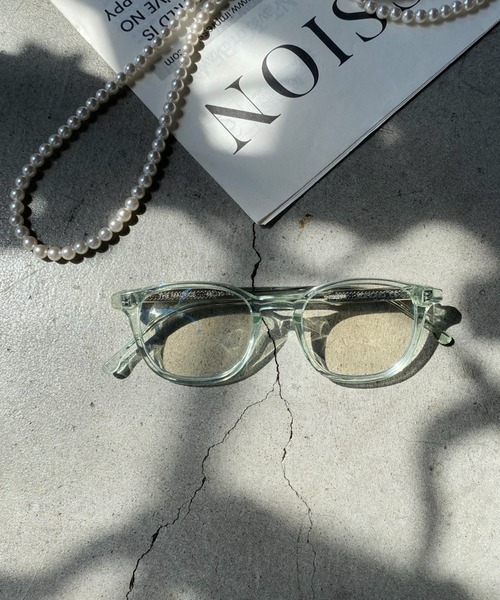 KOMONO.（コモノ）の「「KOMONO/コモノ」 オプティカル 眼鏡 Maurice モーリス　クリアレンズ　クリアサングラス（サングラス・レディース・ローズ/ブラック系1/ブラック系2/ブラウン系/ブラックミックス/クリアブラウン/ライム/DK.Brn/ライトブラウン/ターコイズブルー・FREE）」の9枚目の写真